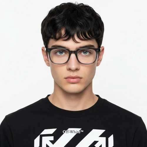 Lunettes rectangulaires bleues TR90 #BS0620-0086