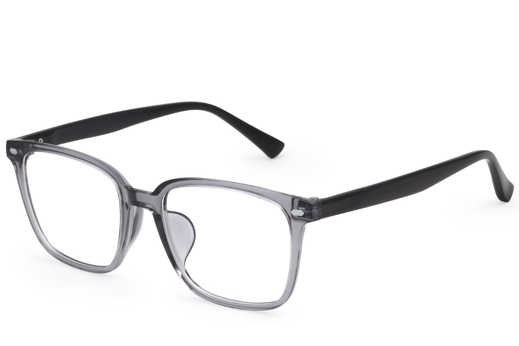 Lunettes rectangulaires grises TR90 #BS0620-0087