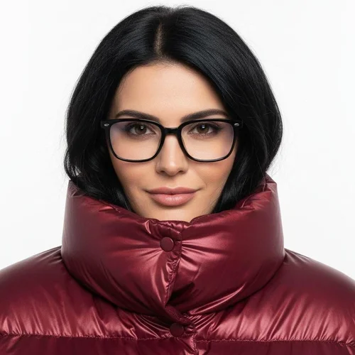 Lunettes rectangulaires noires TR90 #BS0620-0089