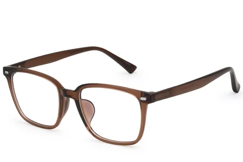 Lunettes rectangulaires marron TR90 #BS0620-0090