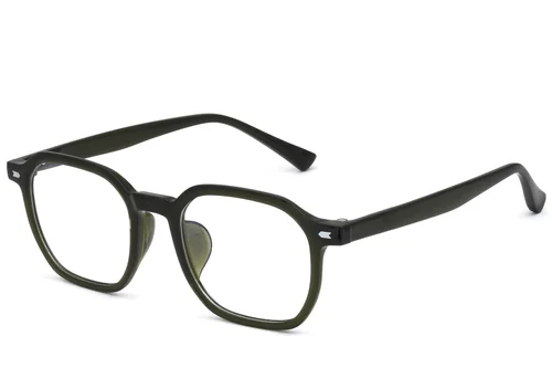 Lunettes rectangulaires vertes TR90 #BS0620-0093