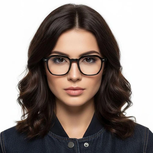 Rectangular Black TR90 Glasses #BS0620-0094
