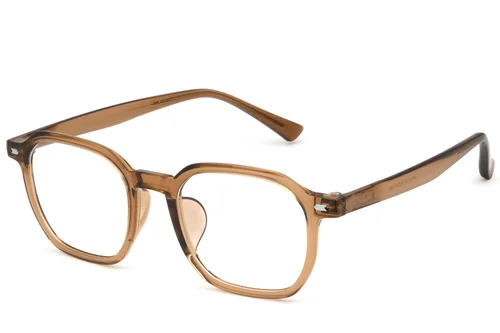 Lunettes rectangulaires marron TR90 #BS0620-0095