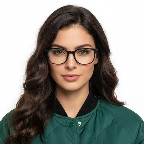 Lunettes rectangulaires noires TR90 #BS0620-0100