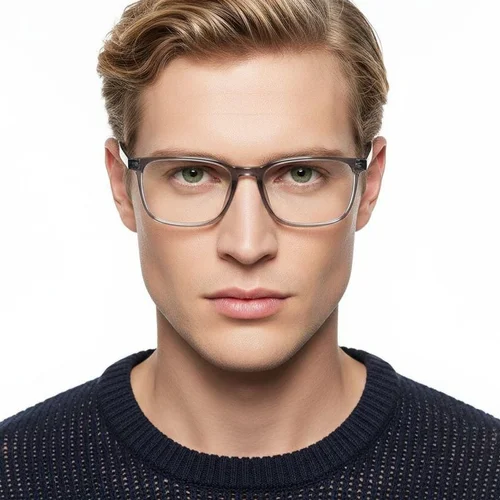 Lunettes rectangulaires grises TR90 #BS0620-0109