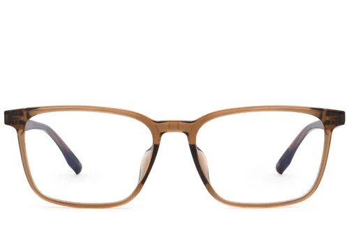 Lunettes rectangulaires marron TR90 #BS0620-0111