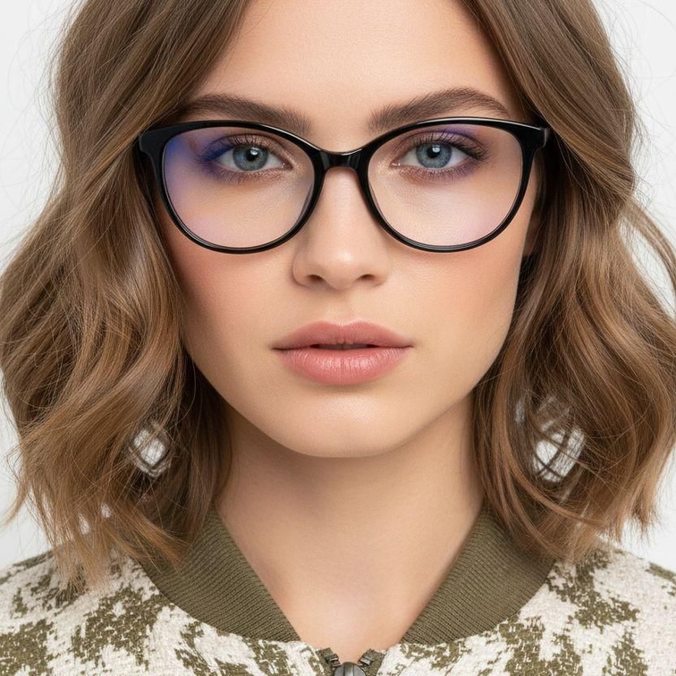 Butterfly Black TR90 Glasses #BS0620-0115