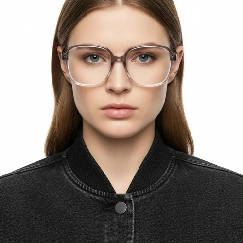 Lunettes rectangulaires grises TR90 #BS0620-0124