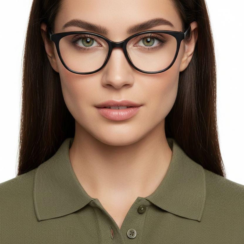 Butterfly Black TR90 Glasses #BS0620-0130