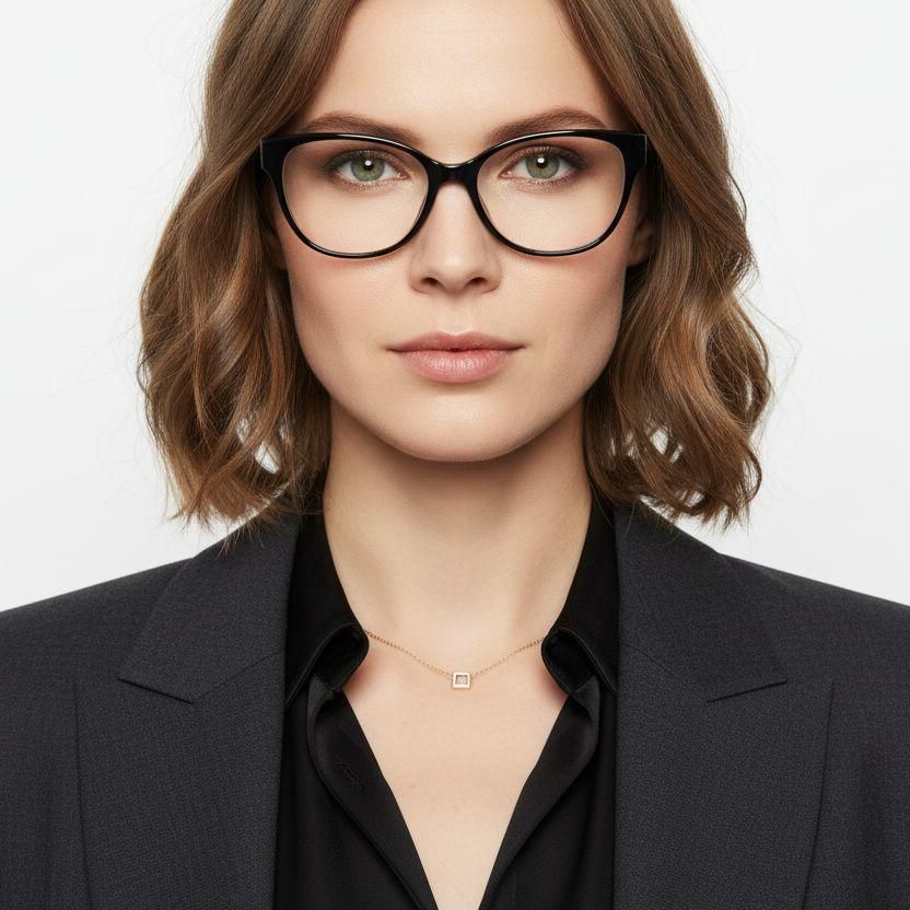 Butterfly Black TR90 Glasses #BS0620-0134