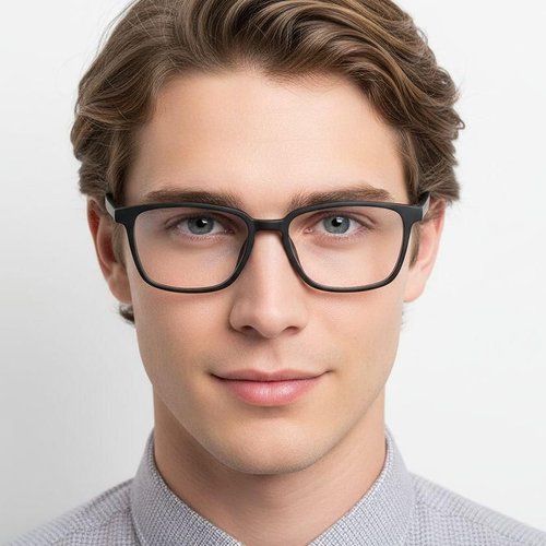 Lunettes rectangulaires noires TR90 #BS0620-0139