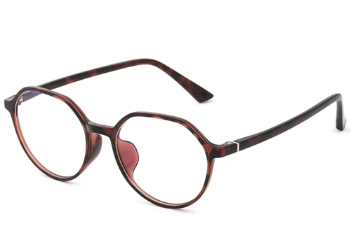Lunettes TR90 à motif écaille de tortue géométrique #BS0620-0142