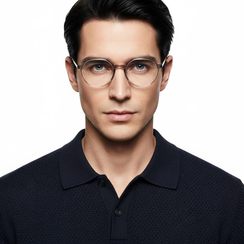 Geometric Gray TR90 Glasses #BS0620-0145