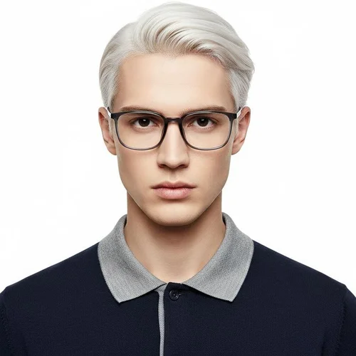 Lunettes rectangulaires bleues TR90 #BS0620-0156