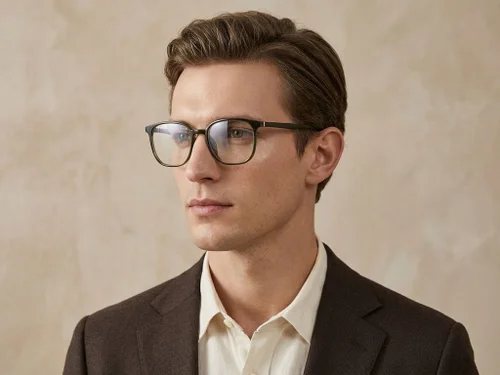 Lunettes rectangulaires vertes TR90 #BS0620-0157