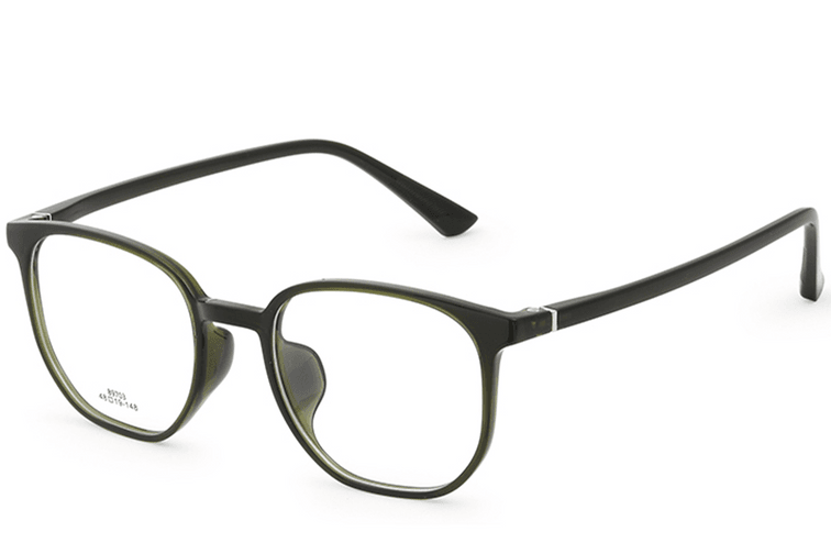 Lunettes rectangulaires vertes TR90 #BS0620-0157