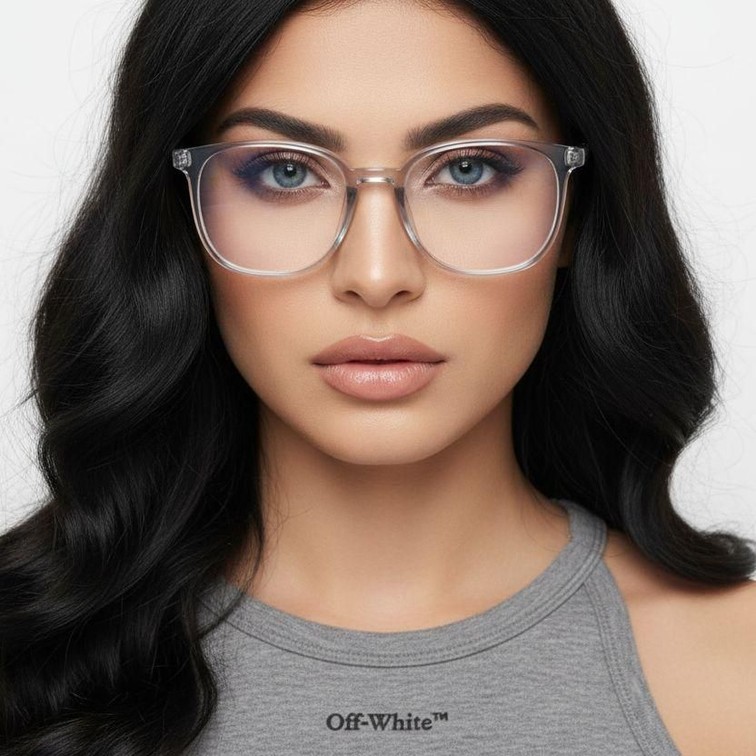 Gafas rectangulares grises TR90 #BS0620-0158