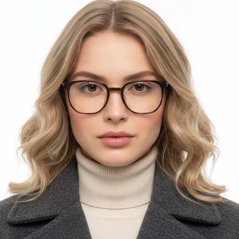 Rectangular Tortoiseshell TR90 Glasses #BS0620-0159