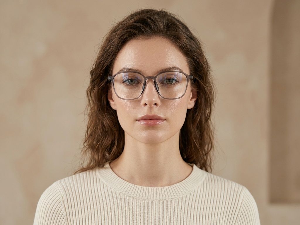 Rectangular Gray TR90 Glasses #BS0620-0162