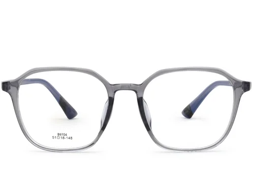 Lunettes rectangulaires grises TR90 #BS0620-0162