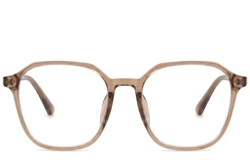 Lunettes rectangulaires marron TR90 #BS0620-0163