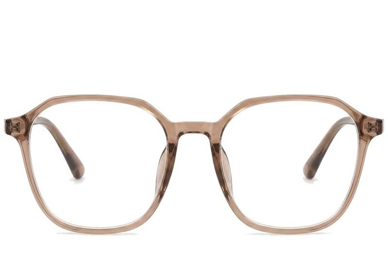 Lunettes rectangulaires marron TR90 #BS0620-0163