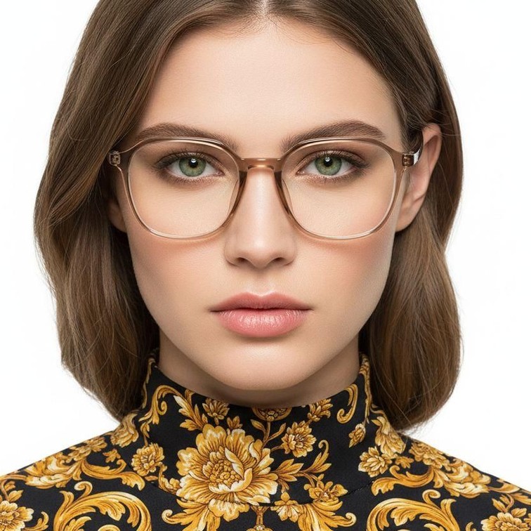 Gafas rectangulares TR90 marrones #BS0620-0163