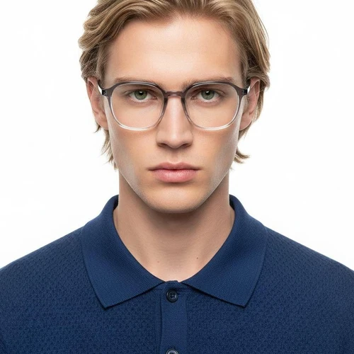 Rectangular Gray TR90 Glasses #BS0620-0164