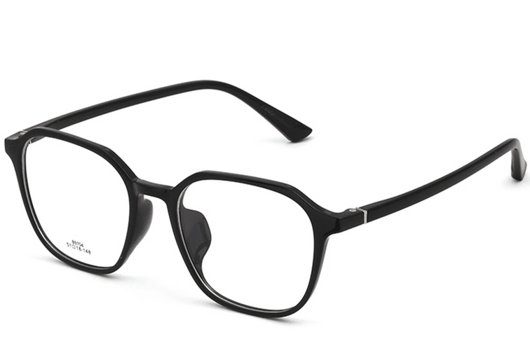 Rechthoekige zwarte TR90-bril #BS0620-0165