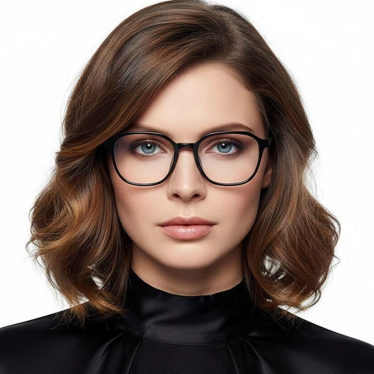Rectangular Black TR90 Glasses #BS0620-0165