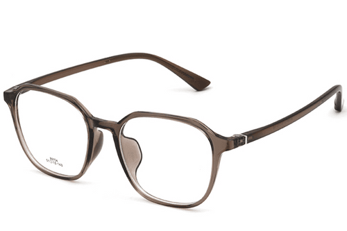 Lunettes rectangulaires marron TR90 #BS0620-0166