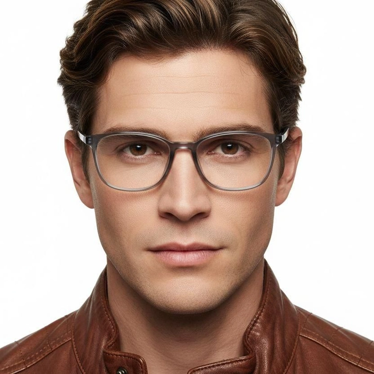 Rectangular Gray TR90 Glasses #BS0620-0167