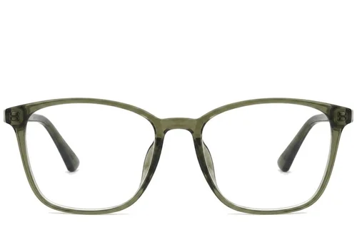 Lunettes rectangulaires vertes TR90 #BS0620-0168
