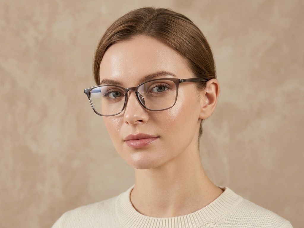 Gafas rectangulares TR90 marrones #BS0620-0171