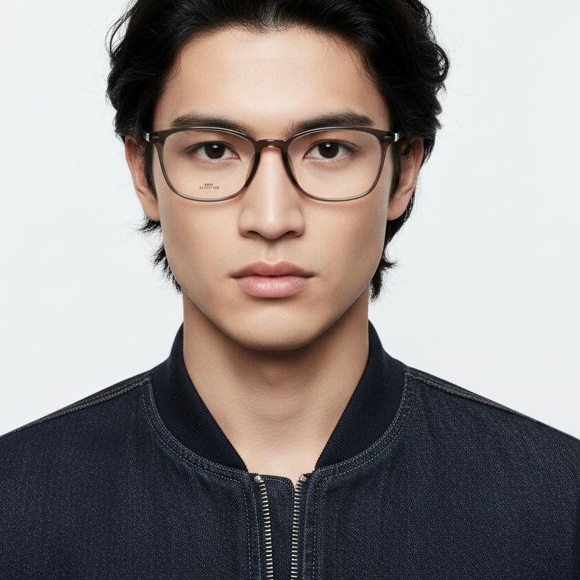 Rectangular Brown TR90 Glasses #BS0620-0171