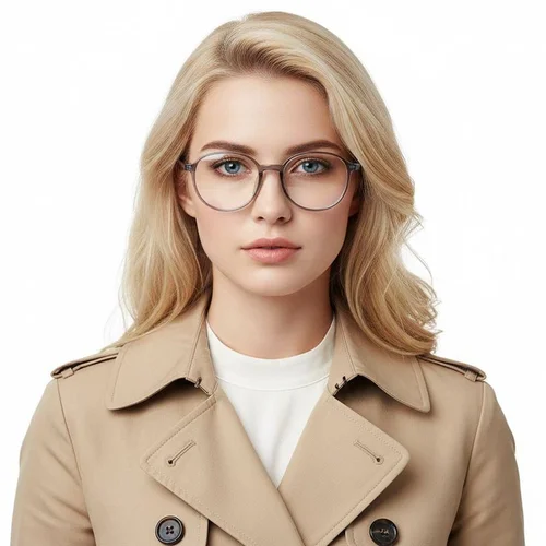 Lunettes ovales grises TR90 #BS0620-0172