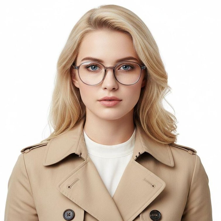 Oval Gray TR90 Glasses #BS0620-0172