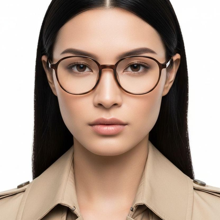 Oval Tortoiseshell TR90 Glasses #BS0620-0173