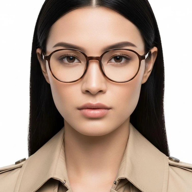 Ovale TR90-Brille in Schildpattoptik #BS0620-0173