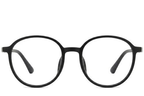 Lunettes ovales noires TR90 #BS0620-0174