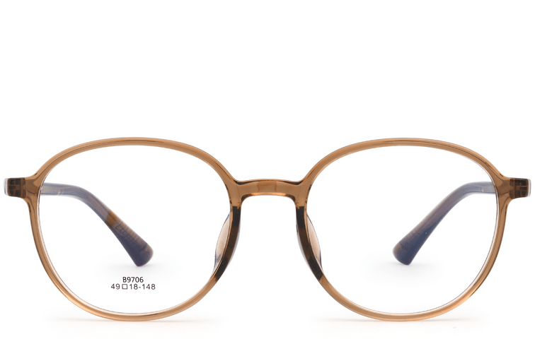 Oval Brown TR90 Glasses #BS0620-0175