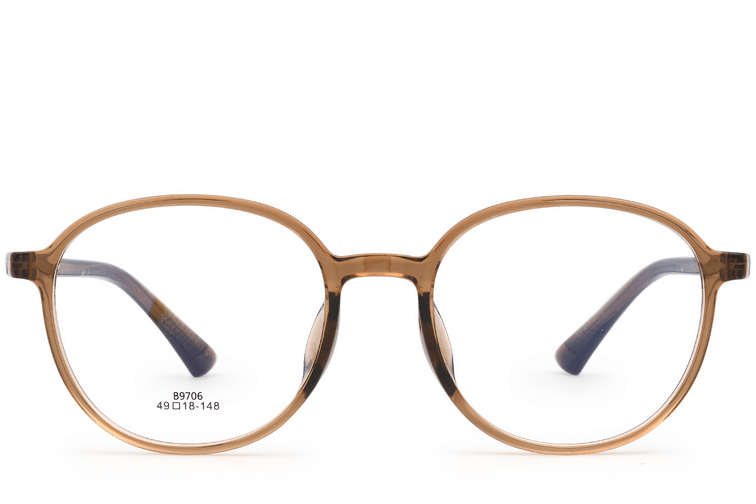 Oval Brown TR90 Glasses #BS0620-0175