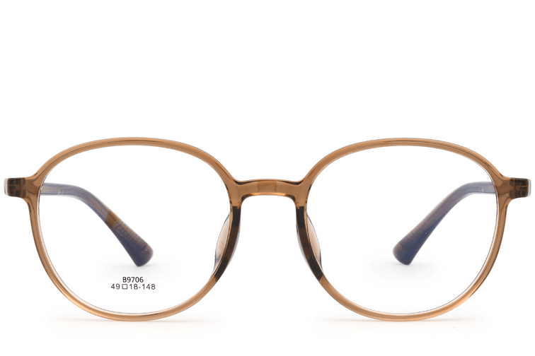 Oval Brown TR90 Glasses #BS0620-0175