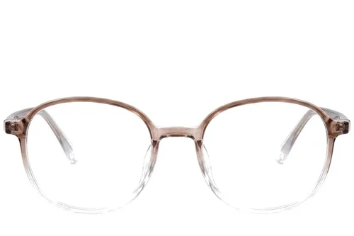 Lunettes ovales marron TR90 #BS0620-0176