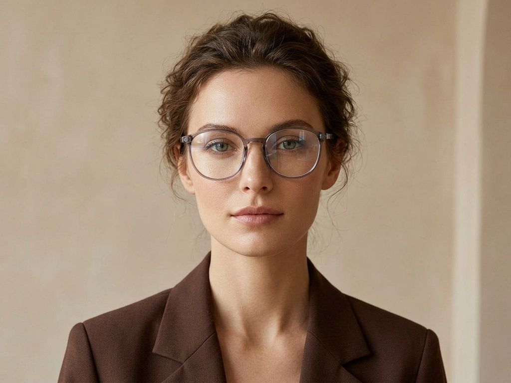 Oval Gray TR90 Glasses #BS0620-0177