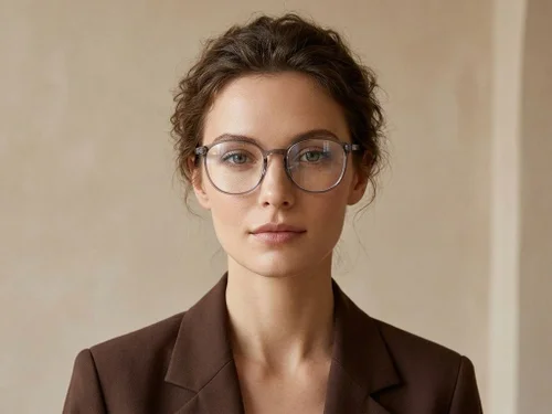 Lunettes ovales grises TR90 #BS0620-0177