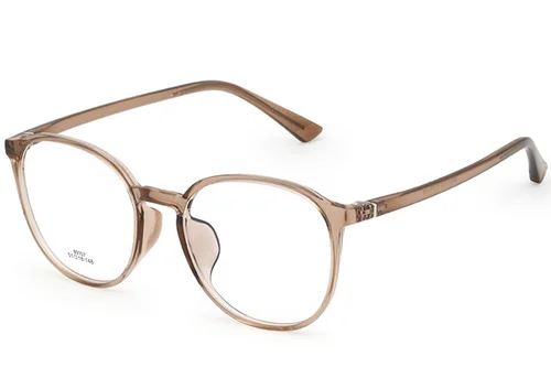 Lunettes ovales marron TR90 #BS0620-0178