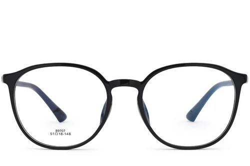 Lunettes ovales noires TR90 #BS0620-0180