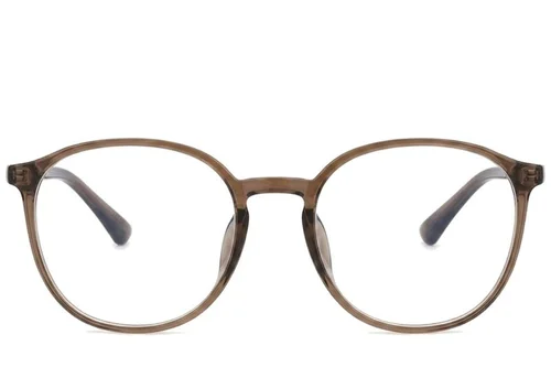 Lunettes ovales marron TR90 #BS0620-0181