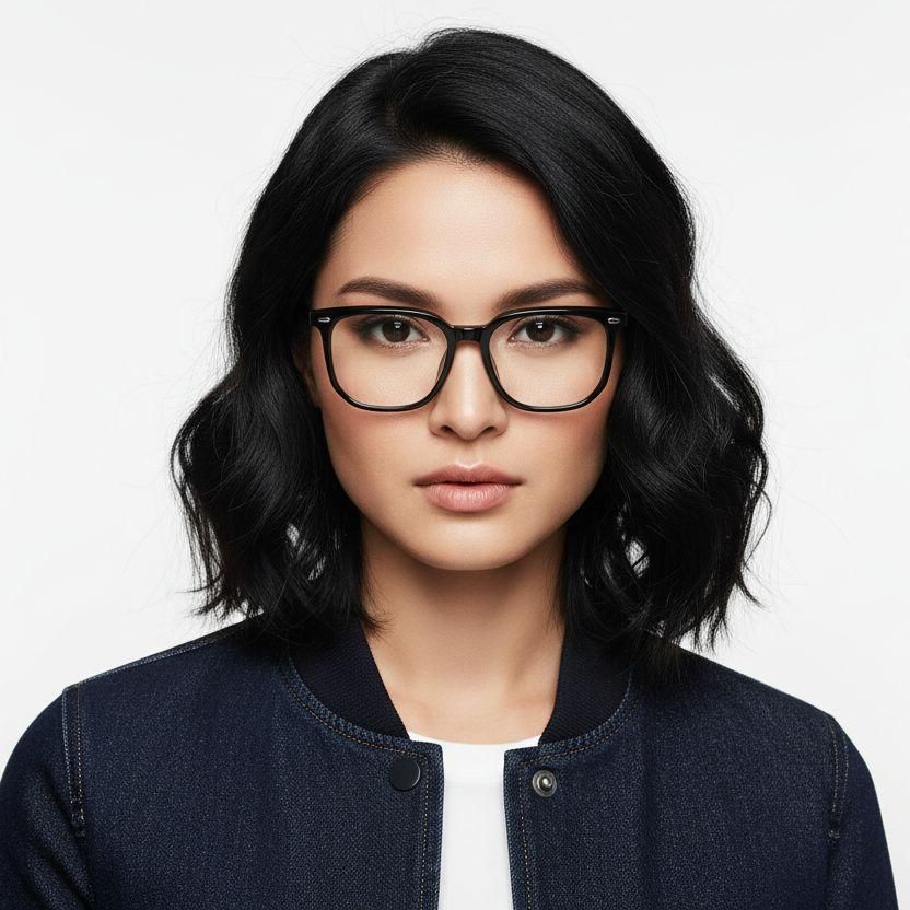 Rectangular Green TR90 Glasses #BS0620-0183